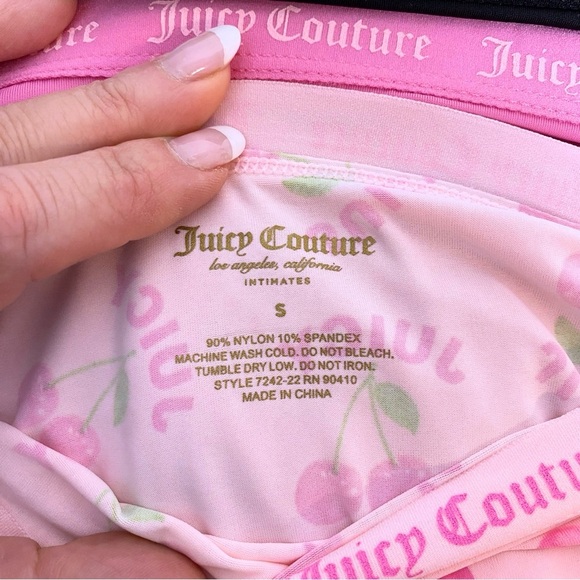 Juicy Couture Bikini Brief Pink, Black, White, Gray Logo 5 Panties Set Size S - Picture 9 of 10